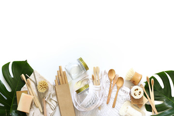 Items made of natural materials. The concept of zero waste.