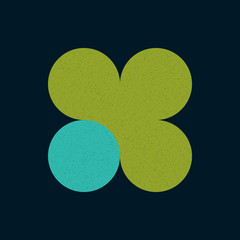 Colour Dots Universe Logo art design illustration