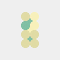 Colour Dots Universe Logo art design illustration