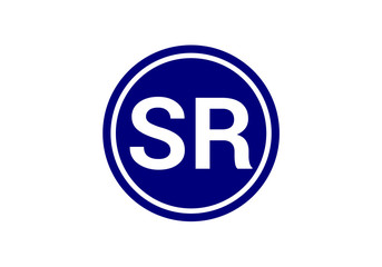 Initial Monogram Letter SR Logo Design Vector Template. Graphic Alphabet Symbol for Corporate Business Identity