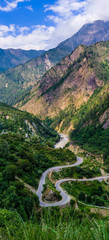 Fototapeta na wymiar June 2019 North India Mountain Range, India