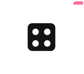 dice symbol Vector sign, dice icon 