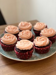 cupcakes on a plate