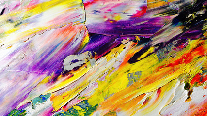 Colorful abstract background wallpaper. Modern motif visual art.  Mixtures of oil paint. Trendy...