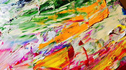 Colorful abstract background wallpaper. Modern motif visual art.  Mixtures of oil paint. Trendy...