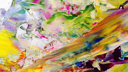 Colorful abstract background wallpaper. Modern motif visual art.  Mixtures of oil paint. Trendy...