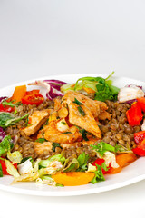 meat with vegetables