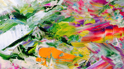 Colorful abstract background wallpaper. Modern motif visual art.  Mixtures of oil paint. Trendy...