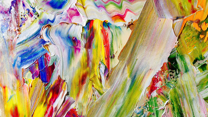 Colorful abstract background wallpaper. Modern motif visual art.  Mixtures of oil paint. Trendy...