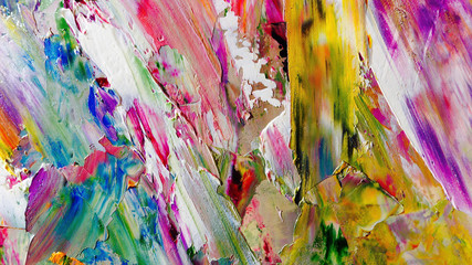 Colorful abstract background wallpaper. Modern motif visual art.  Mixtures of oil paint. Trendy...