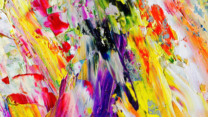 Colorful abstract background wallpaper. Modern motif visual art.  Mixtures of oil paint. Trendy...