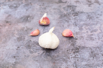 Garlic Photo with Dark Background