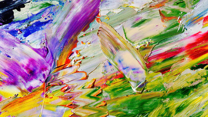 Colorful abstract background wallpaper. Modern motif visual art.  Mixtures of oil paint. Trendy...