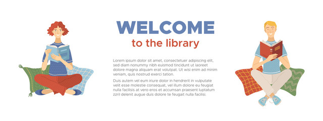 Welcome to the library banner