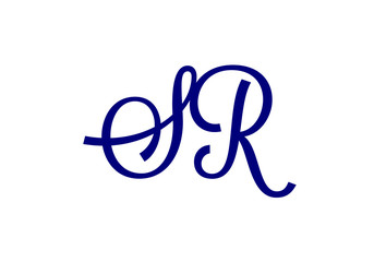 Initial Monogram Letter SR Logo Design Vector Template. Graphic Alphabet Symbol for Corporate Business Identity
