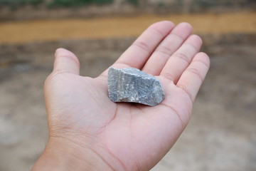 stone in hand