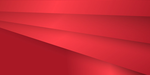 Modern Red Abstract 3D Presentation Background.