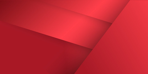 Modern Red Abstract 3D Presentation Background.