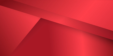 Modern Red Abstract 3D Presentation Background.