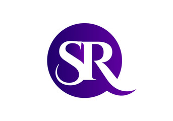 Initial Monogram Letter SR Logo Design Vector Template. Graphic Alphabet Symbol for Corporate Business Identity