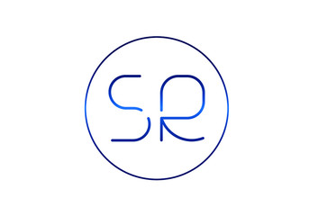 Initial Monogram Letter SR Logo Design Vector Template. Graphic Alphabet Symbol for Corporate Business Identity