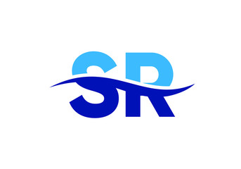 Initial Monogram Letter SR Logo Design Vector Template. Graphic Alphabet Symbol for Corporate Business Identity