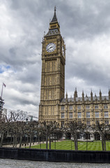 Fototapeta na wymiar The Big Ben tower in London