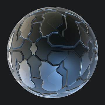Futuristic 3d Sphere