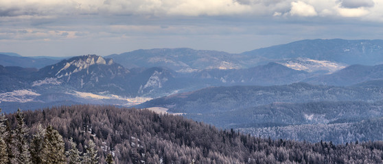 View of the Pieniny - Three Crowns Peak - Stromov city - Slovakia