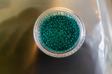 broths metal green 1mm, accessories for nail decoration