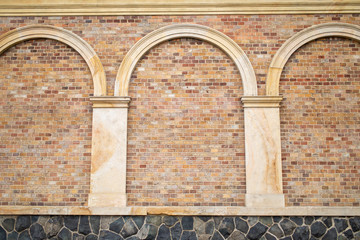 Obraz premium brick wall with arches texture