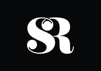 Initial Monogram Letter SR Logo Design Vector Template. Graphic Alphabet Symbol for Corporate Business Identity