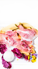 slices of ham Italian food ideal for summer