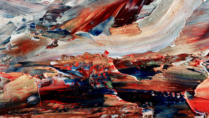 Colorful abstract background wallpaper. Modern motif visual art.  Mixtures of oil paint. Trendy...