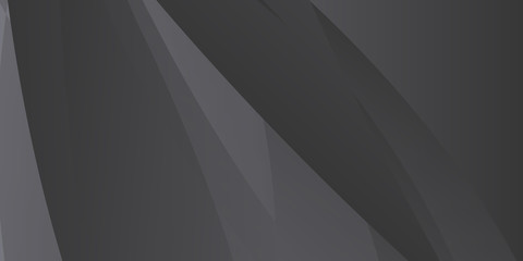 Abstract black and grey wave on light silver background modern design. Vector illustration for presentation background.
