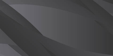 Black abstract background with dark concept vector Illustration with silver grey wave. 