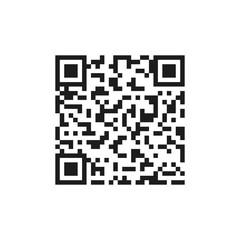 QR code icon. Vector illustration. Flat design. Isolated.	