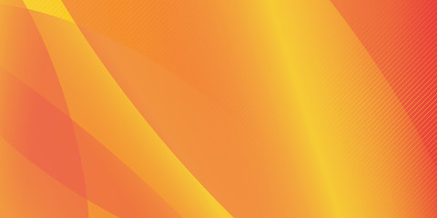 Abstract yellow waves or curved professional business design layout template or corporate banner web design background with halftone effect. Curve flow orange motion illustration.