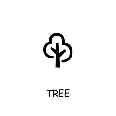 Tree flat vector icon