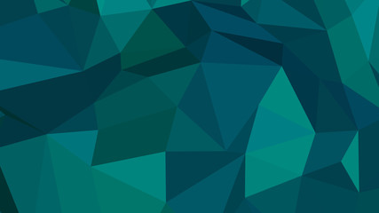 Fototapeta premium Abstract polygonal background. Geometric Teal vector illustration. Colorful 3D wallpaper.