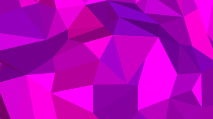Abstract polygonal background. Geometric Fuchsia vector illustration. Colorful 3D wallpaper.