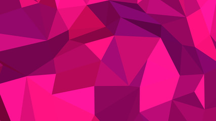 Abstract polygonal background. Geometric Deep Pink vector illustration. Colorful 3D wallpaper.