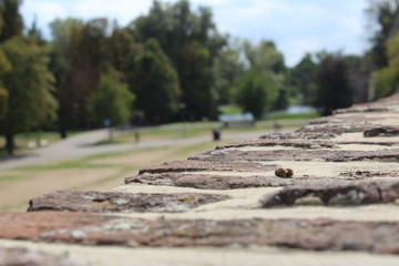 old stone wall in Maastrict
