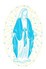 Holy Virgin Mary  in radiance