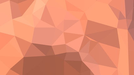 Abstract polygonal background. Geometric Dark Salmon vector illustration. Colorful 3D wallpaper.