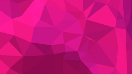 Abstract polygonal background. Geometric Medium Violet Red vector illustration. Colorful 3D wallpaper.
