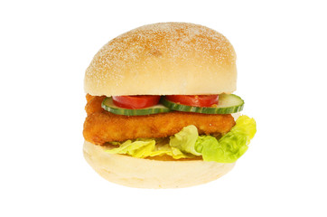 Fish finger burger
