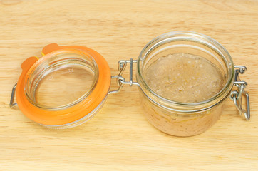 Pate in a glass jar