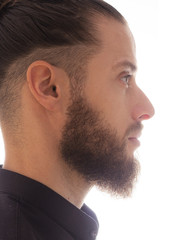 Obraz premium A portrait on a white background