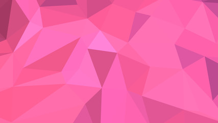 Obraz premium Abstract polygonal background. Geometric Hot Pink vector illustration. Colorful 3D wallpaper.